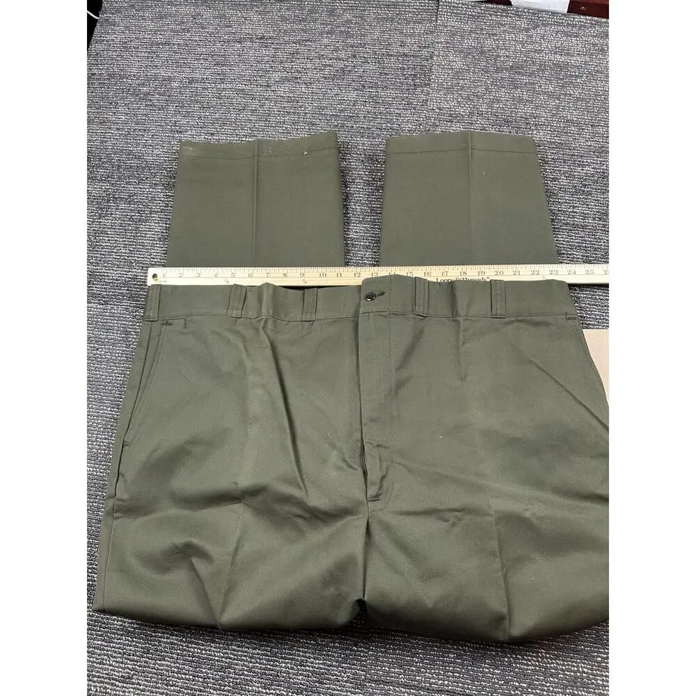 VTG New w/ Tag Mens Army Green Dress Pants 50 x 32 Oshkosh - Picture 6 of 7